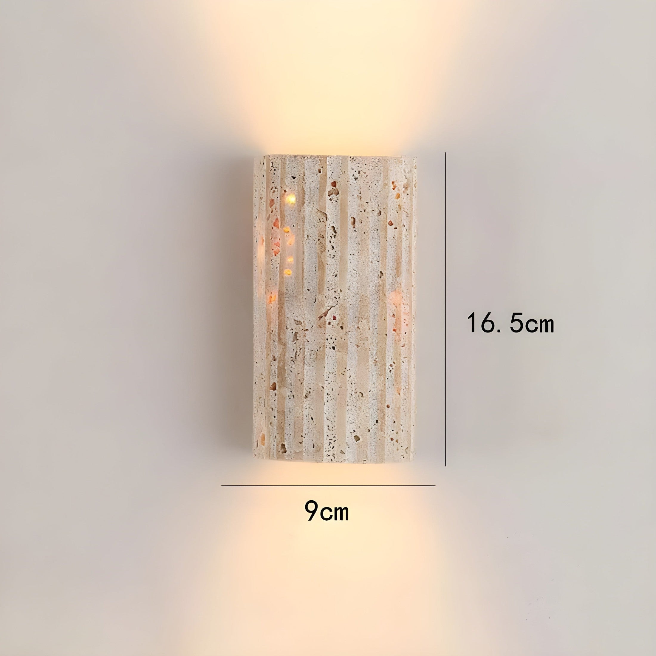 Aurora Natural Stone Wall Light With Warm Indoor Glow For Cozy Homes