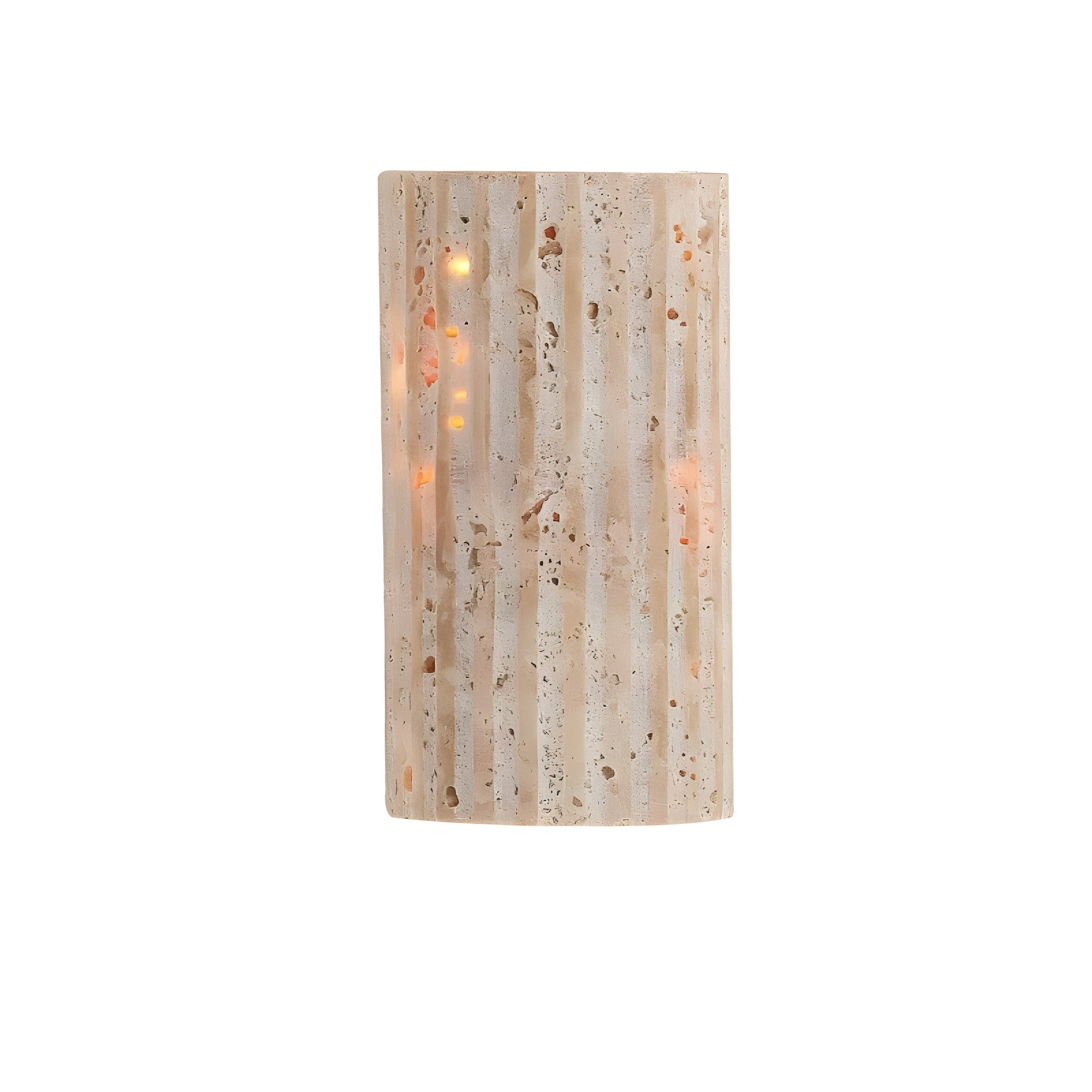 Aurora Natural Stone Wall Light With Warm Indoor Glow For Cozy Homes