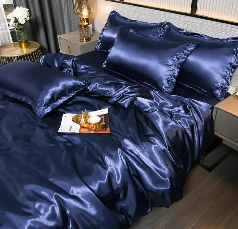 Lunara Satin Dynebetræk Fra Elegant Luksus Sengetøjsserie