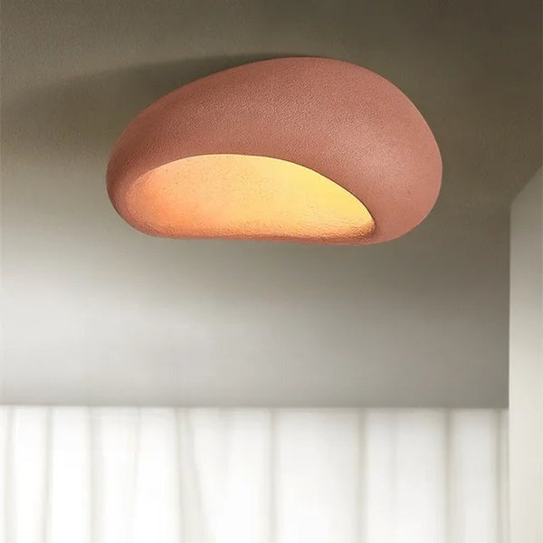 Serene Modern Ceiling Light With Wabi-Sabi Charm For Living Spaces