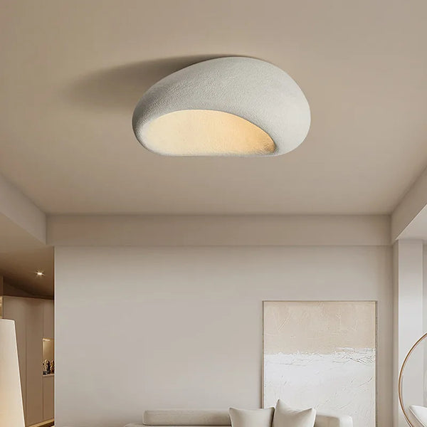 Serene Modern Ceiling Light With Wabi-Sabi Charm For Living Spaces