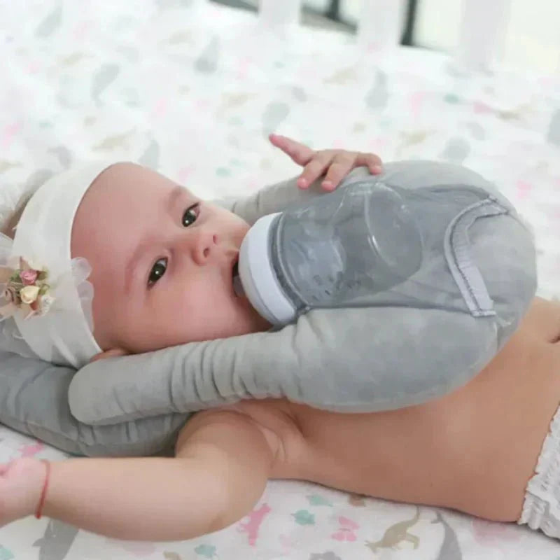 SnuggleCare Nursing and Bottle Pillow for Babies With Built In Bottle Holder