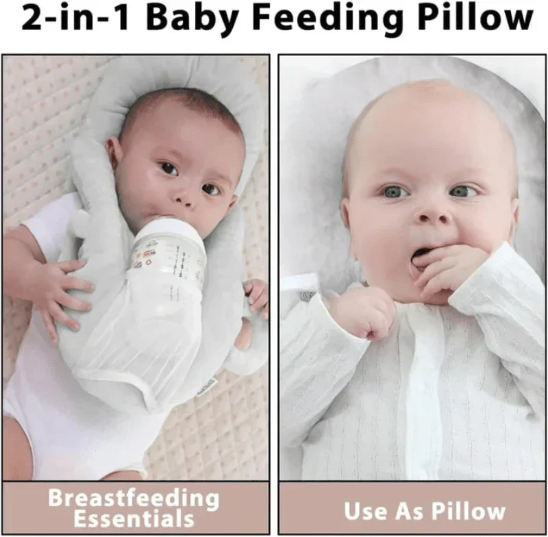 SnuggleCare Nursing and Bottle Pillow for Babies With Built In Bottle Holder