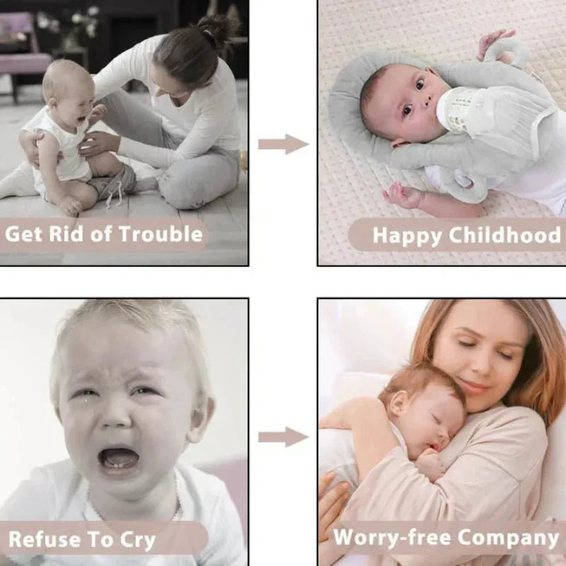 SnuggleCare Nursing and Bottle Pillow for Babies With Built In Bottle Holder