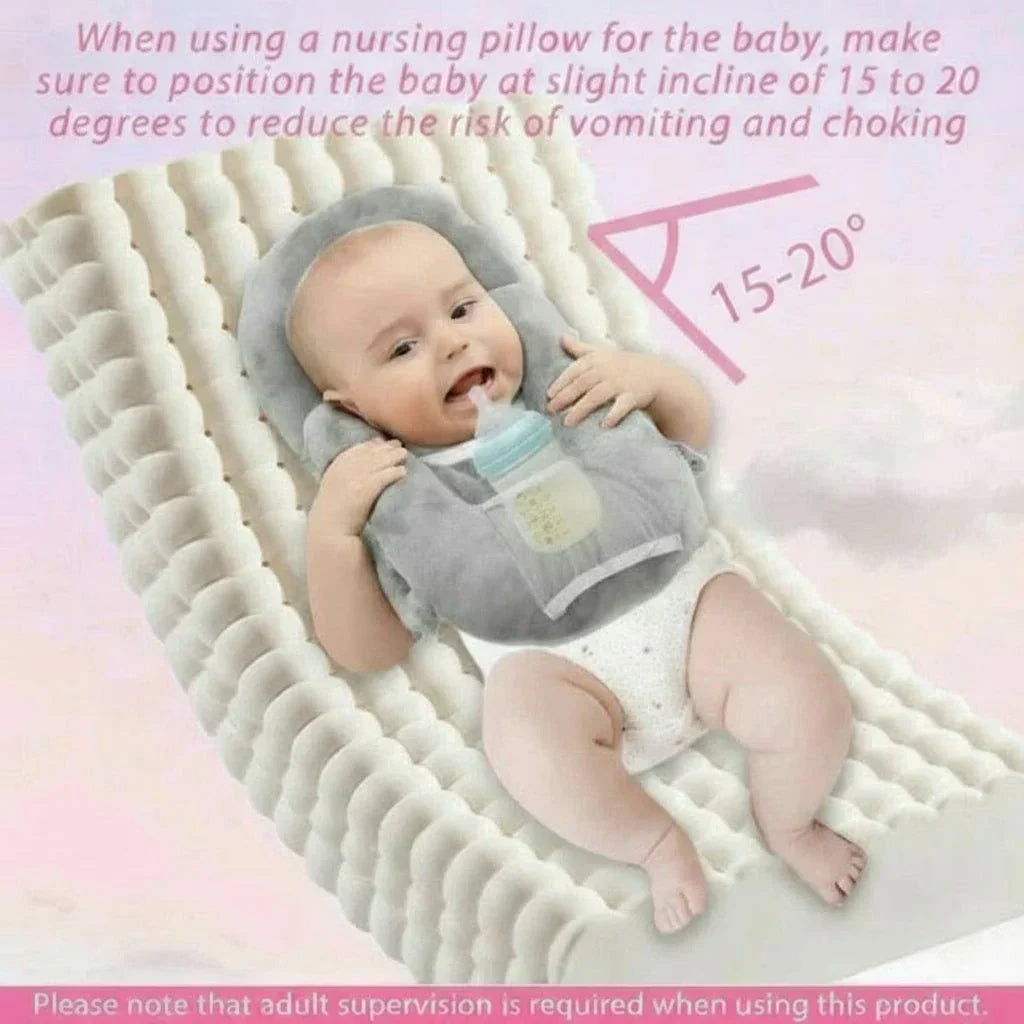 SnuggleCare Nursing and Bottle Pillow for Babies With Built In Bottle Holder
