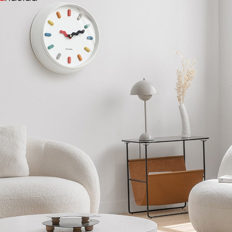 Nordic 3D tichý nástěnný hodiny s ekologickým moderním designem do obývacího pokoje