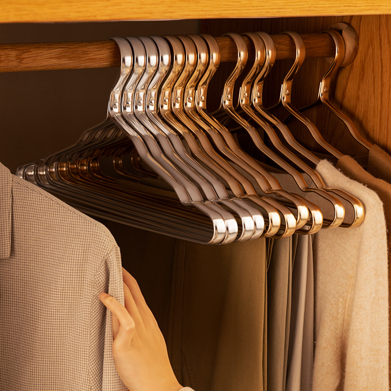 Polished Brass Wardrobe Hangers for Coats and Blouses