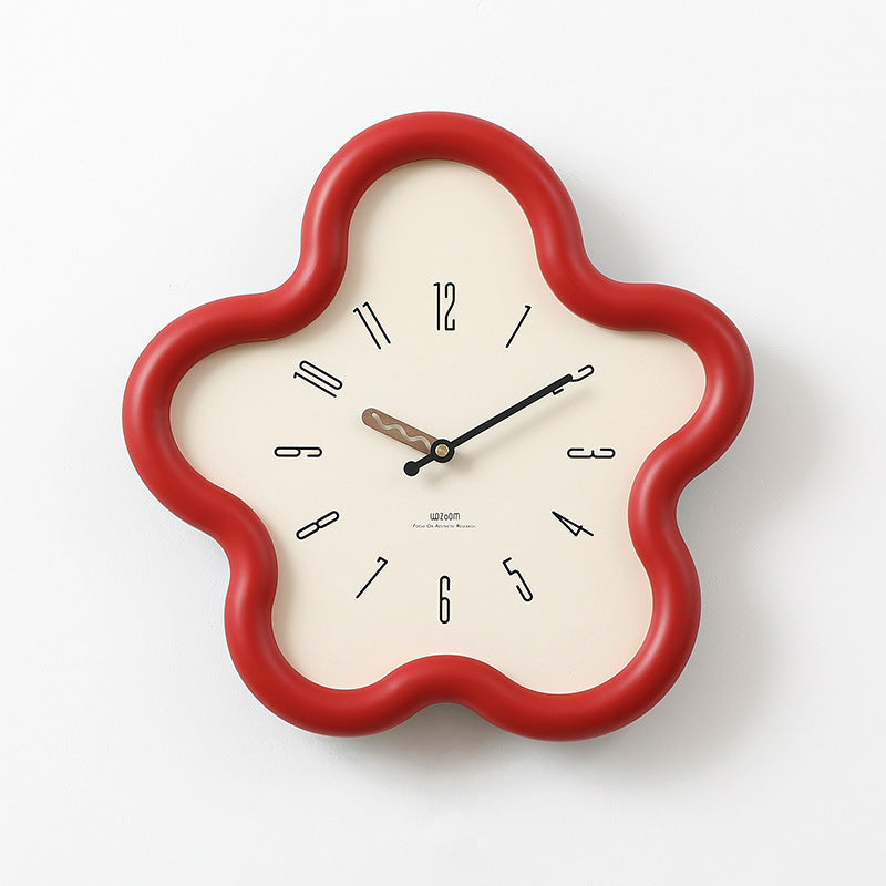 3D Bloemenpendelklok met Stil Sweep Eco-vriendelijke Slaapkamerdecoratie