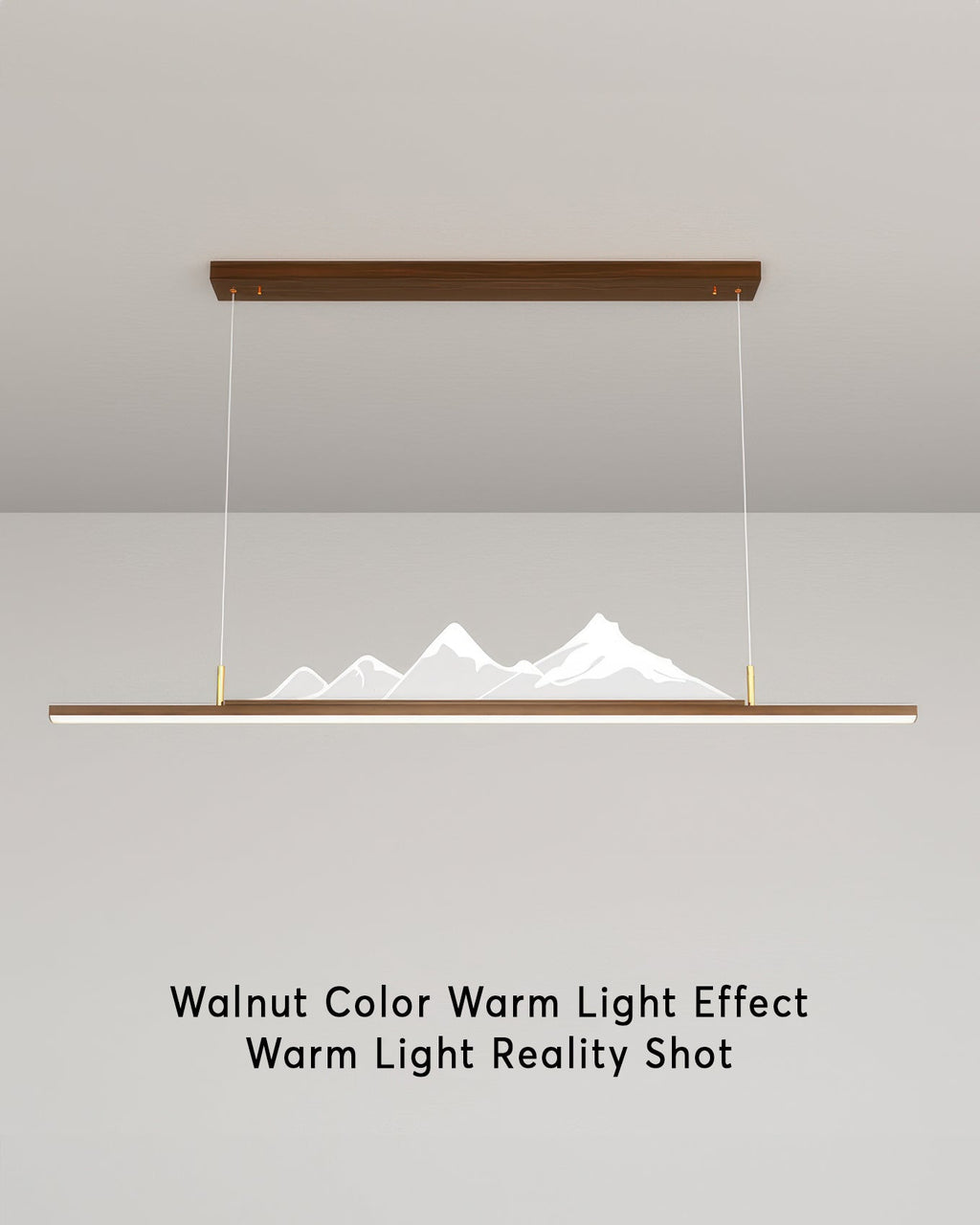 Minimal Japanese Zen Pendant Lamp With Wood Grain Finish