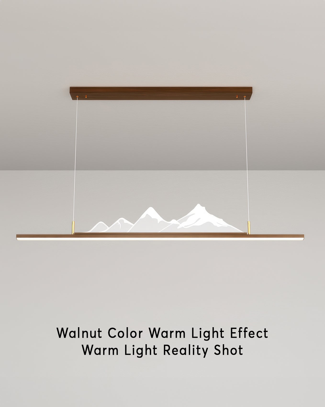 Minimal Japanese Zen Pendant Lamp With Wood Grain Finish