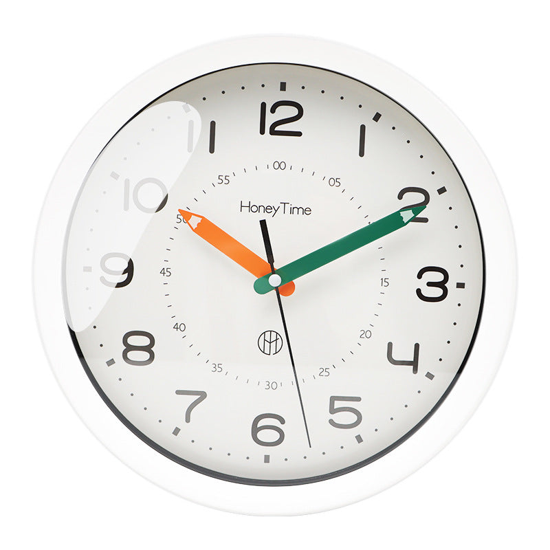Whisper Quiet 12-Inch Wall Clock For Kids Room And Classroom Use