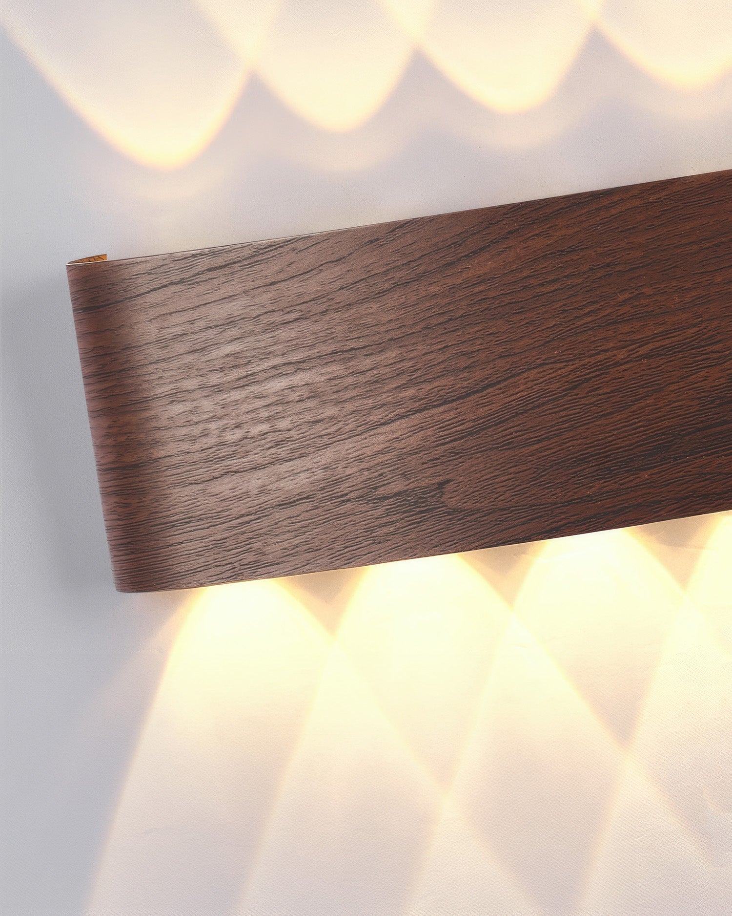 Lumina Woodgrain Outdoor LED Wall Sconce With Weather Resistant Finish