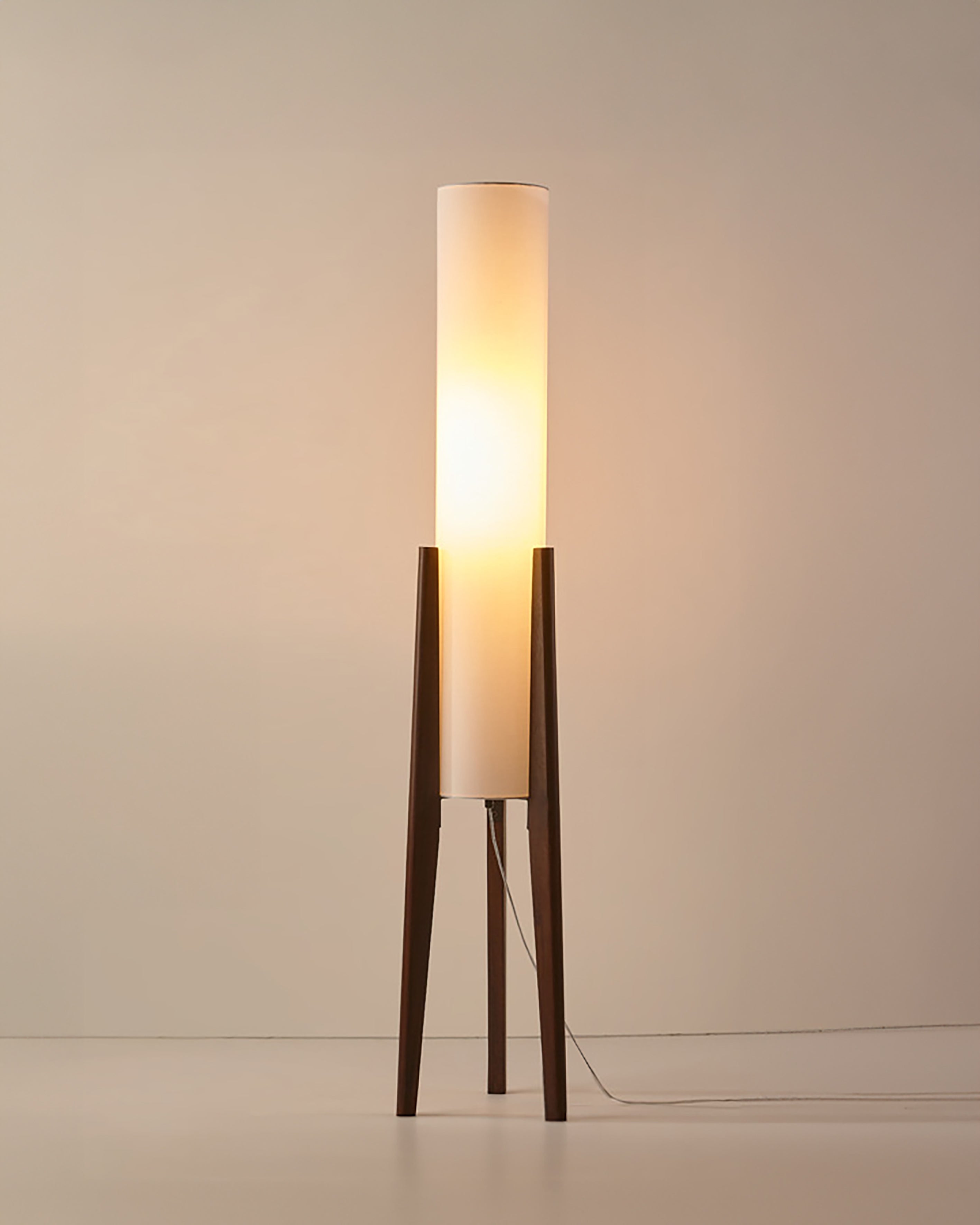 Walnut Solid Wood Floor Lamp Art Lamp For Living Spaces