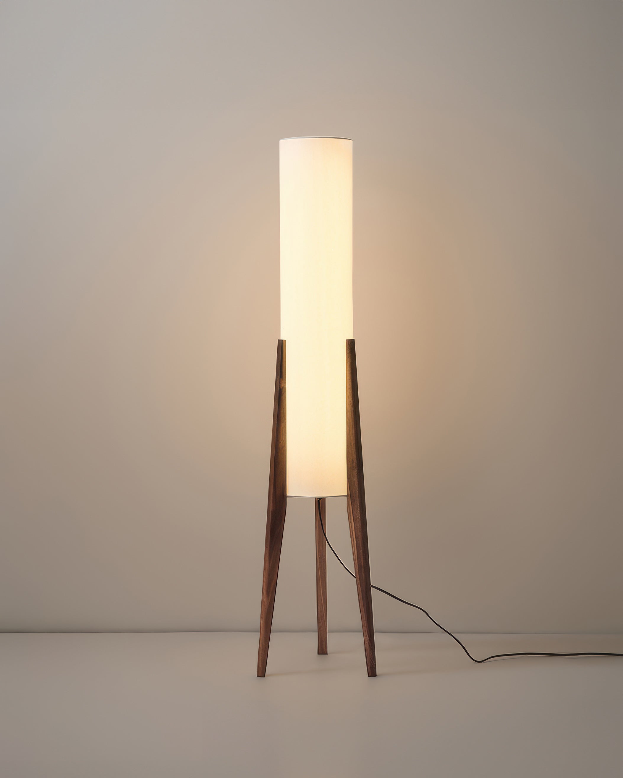Walnut Solid Wood Floor Lamp Art Lamp For Living Spaces