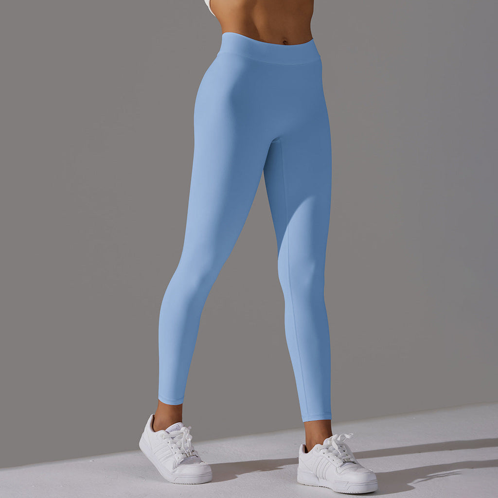 Leggings taille haute V-Back pour femmes avec silhouette classique