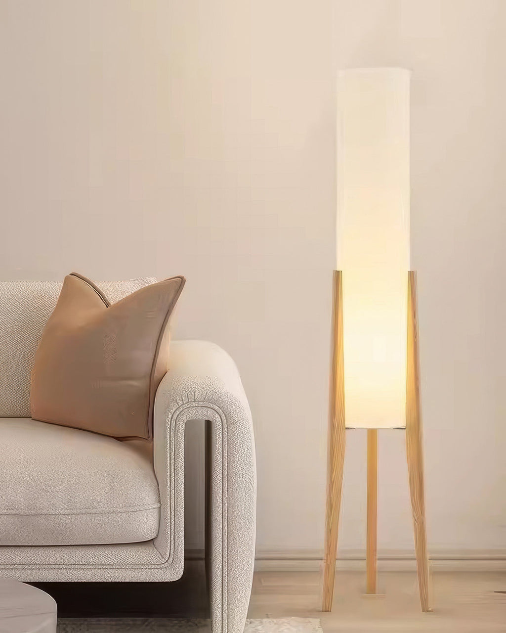 Walnut Solid Wood Floor Lamp Art Lamp For Living Spaces