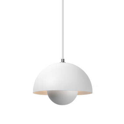 Boreal 1-Light Semicircle Dome Pendant Light Modern