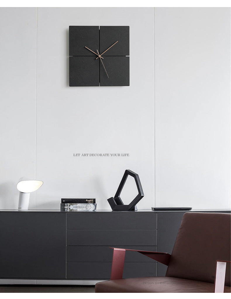 Quiet Contemporary Wall Clock For Living Room Decor With Silent Operation