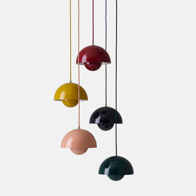 Boreal 1-Light Semicircle Dome Pendant Light Modern