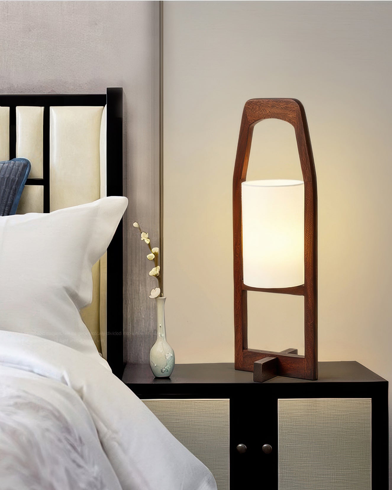 Zen Inspired Retro Japanese Wood Floor Lamp For Modern Living Rooms