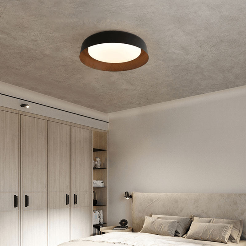 Horizon Willow Holzoptik Wabi-Sabi LED-Deckenleuchte für Schlafzimmer