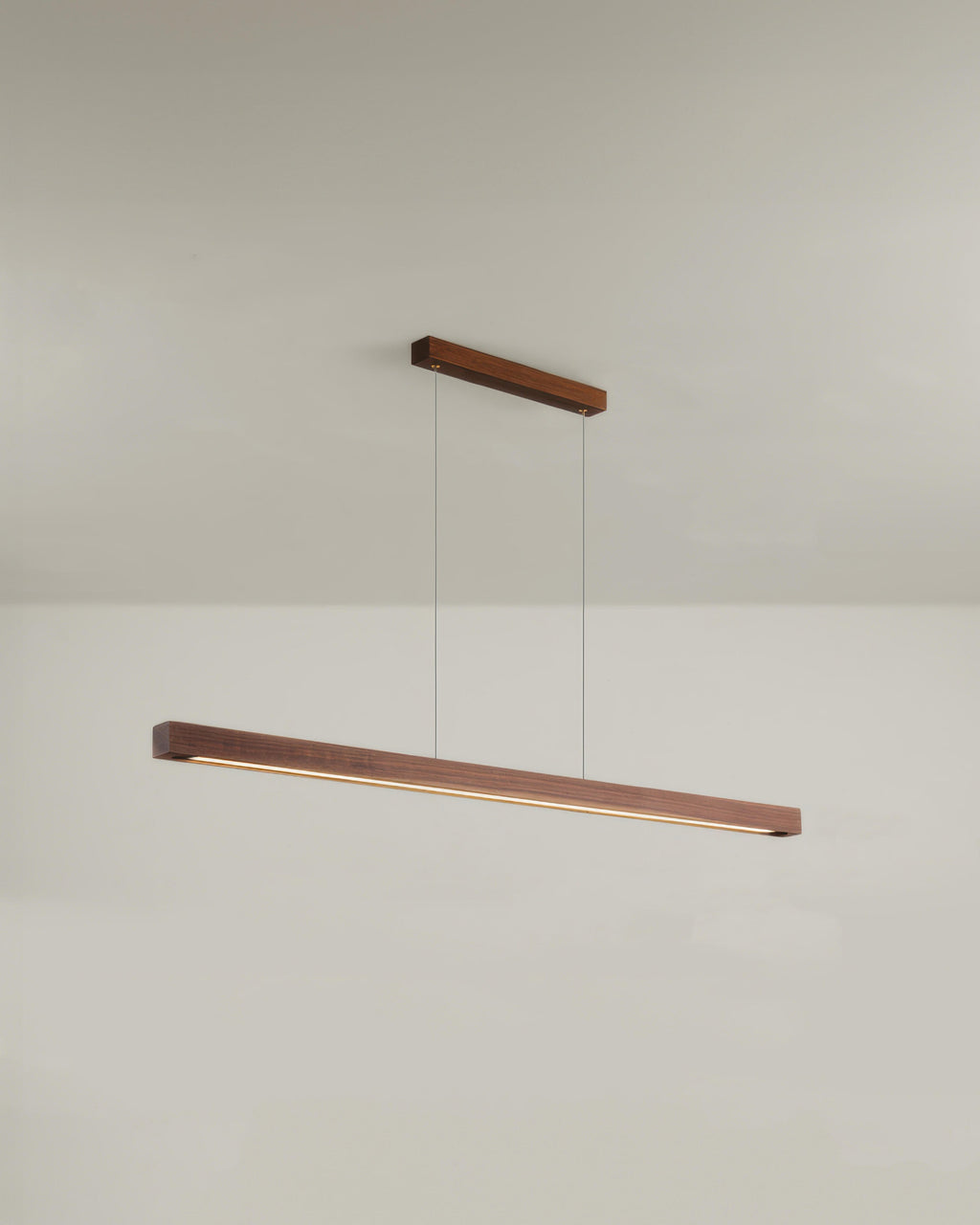 Walnut Wood Minimalist Pendant Light In Japanese Style For Modern Homes
