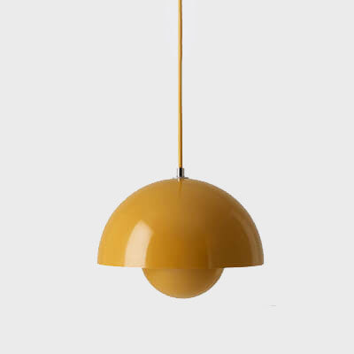 Boreal 1-Light Semicircle Dome Pendant Light Modern