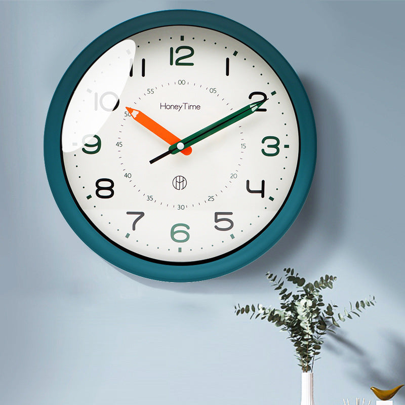 Whisper Quiet 12-Inch Wall Clock For Kids Room And Classroom Use