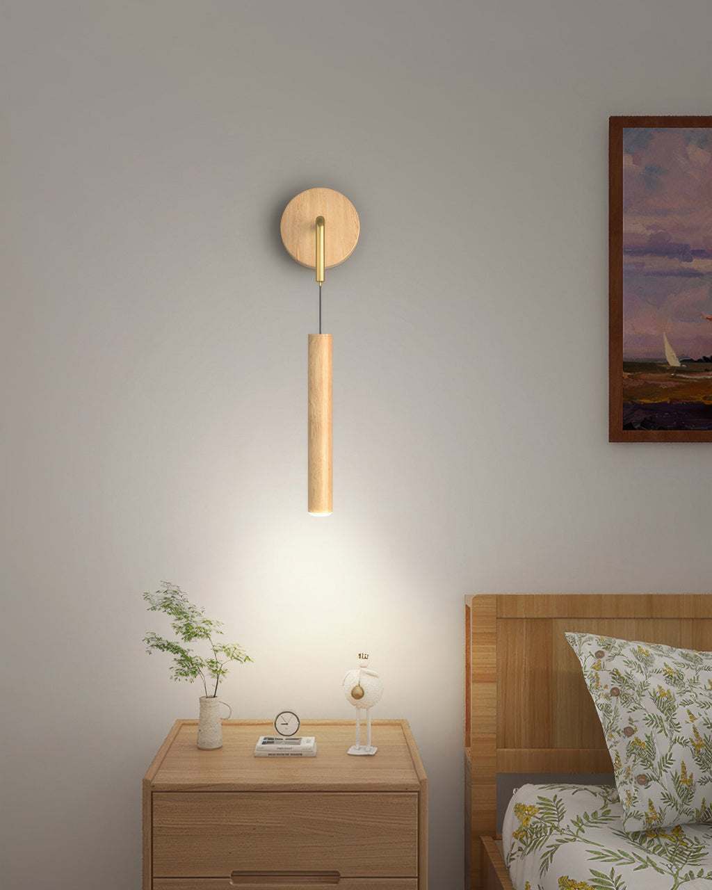 Modern Cylinder LED Wall Sconce Mount Lamp For Hallways And Living Areas