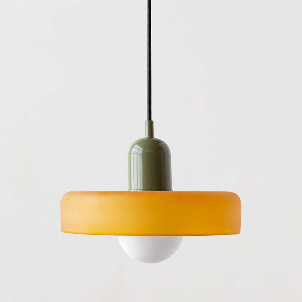 Bauhaus Colored Glass Pendant Light For Modern Homes