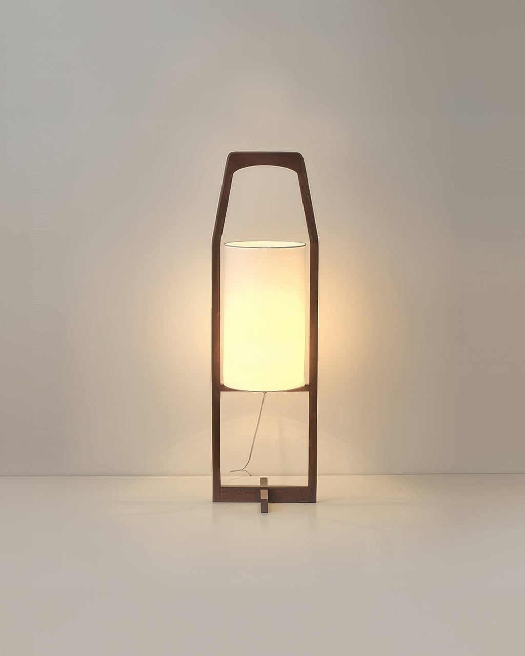 Zen Inspired Retro Japanese Wood Floor Lamp For Modern Living Rooms