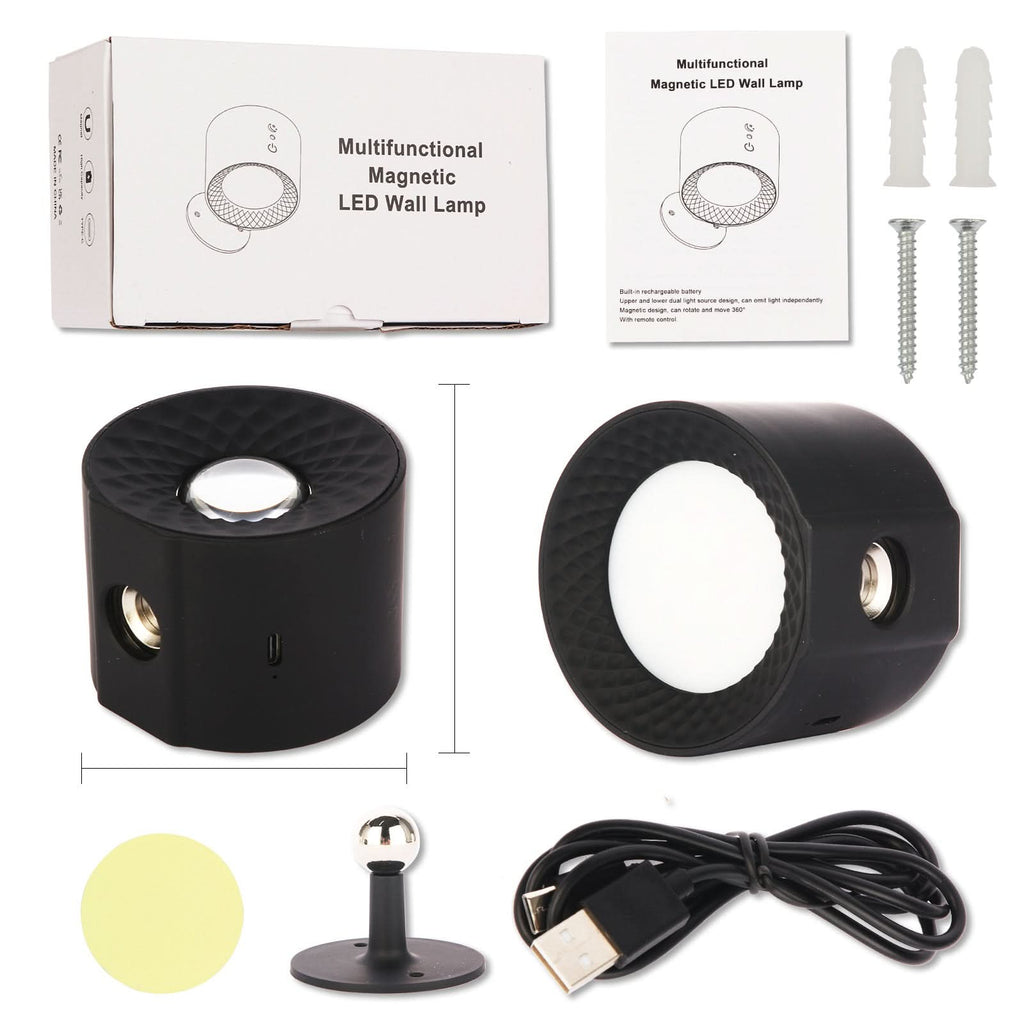 NovaGlow LED Wall Light, Dimmable and 360-Degree Rotatable for Every Home