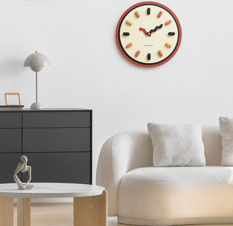 Nordic 3D tichý nástěnný hodiny s ekologickým moderním designem do obývacího pokoje