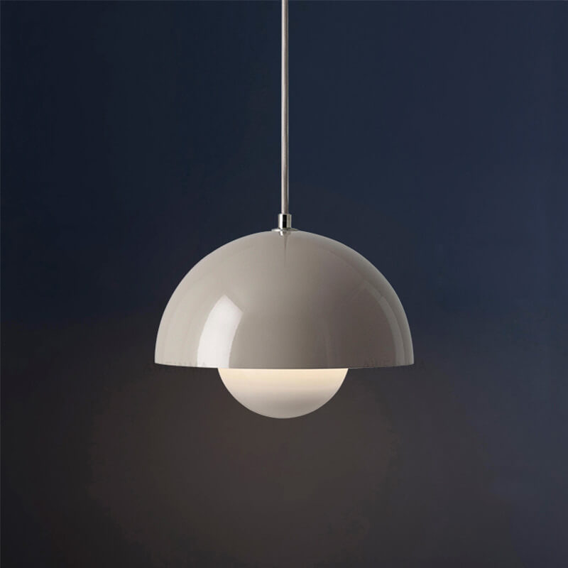 Boreal 1-Light Semicircle Dome Pendant Light Modern