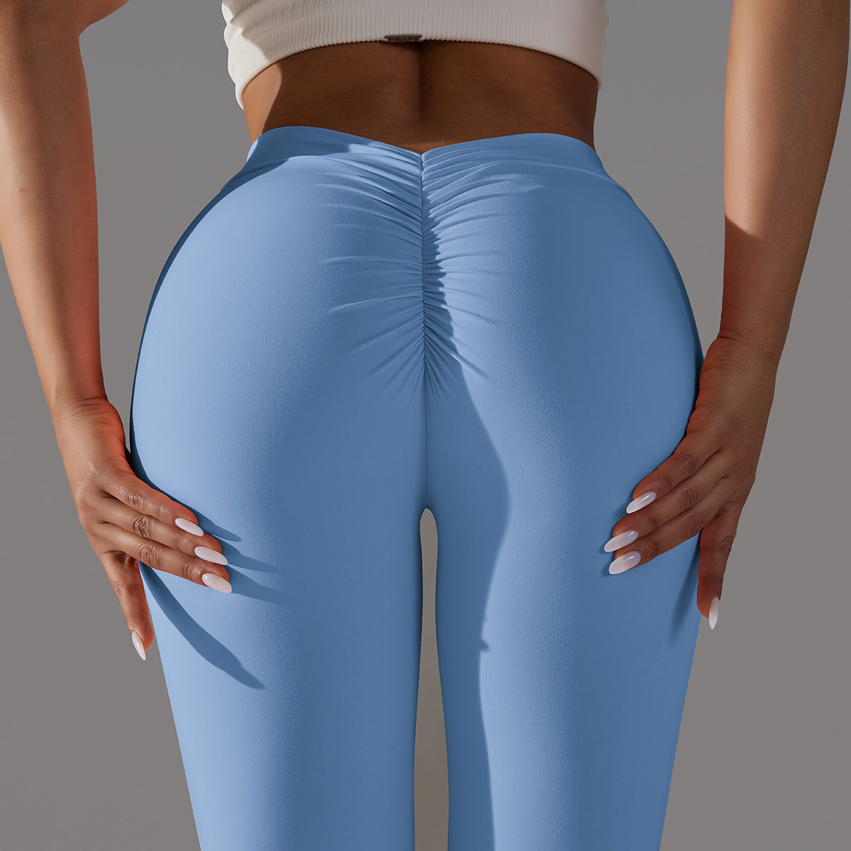 Leggings taille haute V-Back pour femmes avec silhouette classique