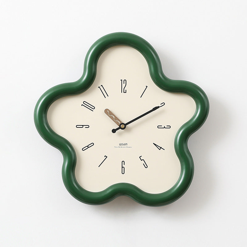 3D Bloemenpendelklok met Stil Sweep Eco-vriendelijke Slaapkamerdecoratie