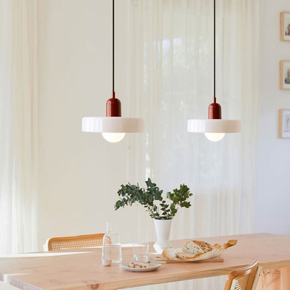 Bauhaus Colored Glass Pendant Light For Modern Homes