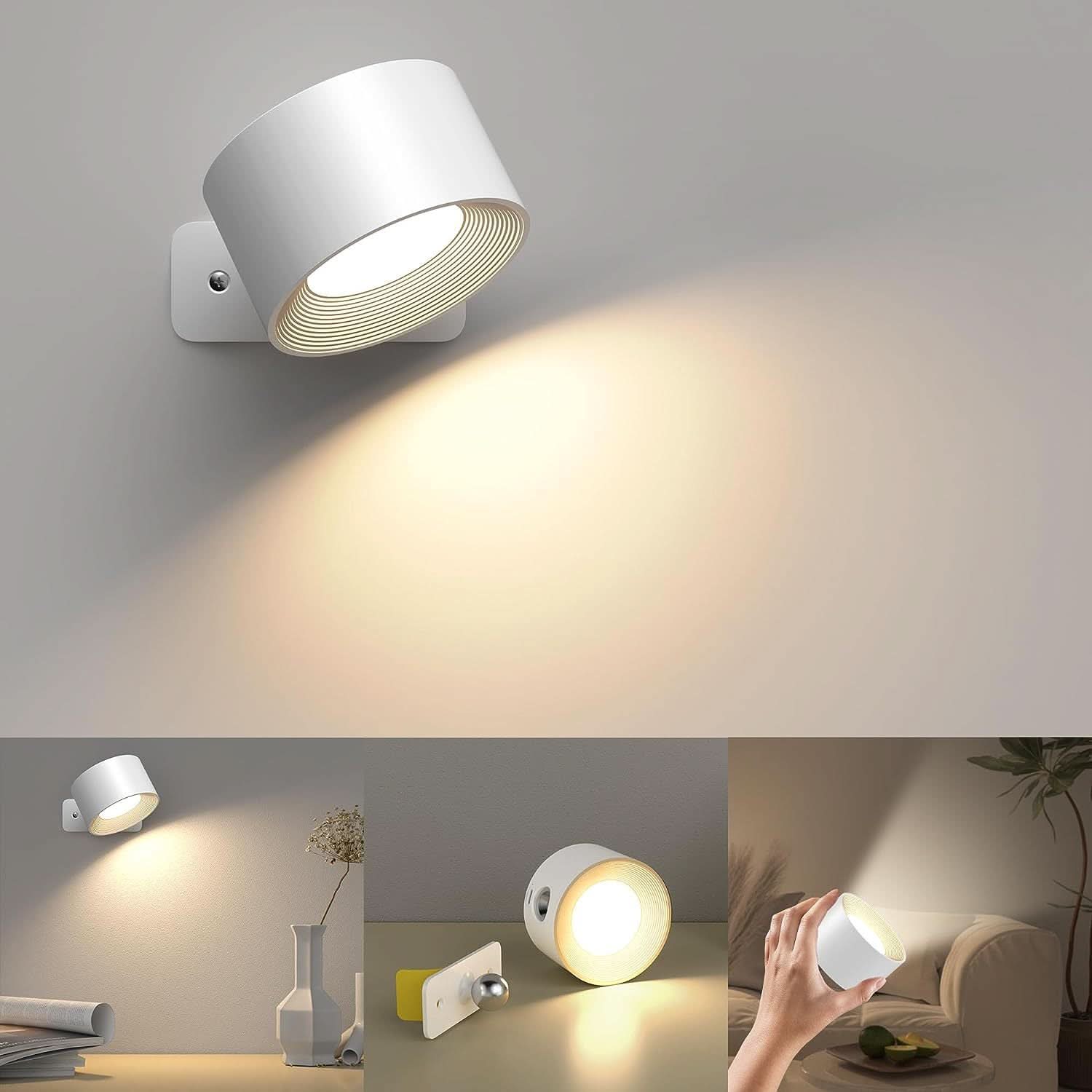 NovaGlow LED Wall Light, Dimmable and 360-Degree Rotatable for Every Home