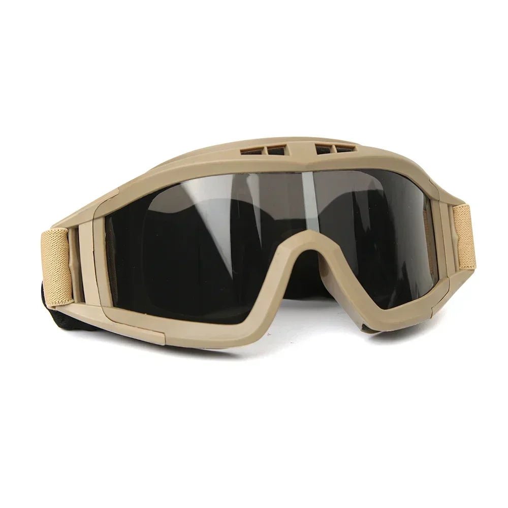GuardSight Taktische Schutzbrille mit drei austauschbaren Gläsern für den Außenbereich