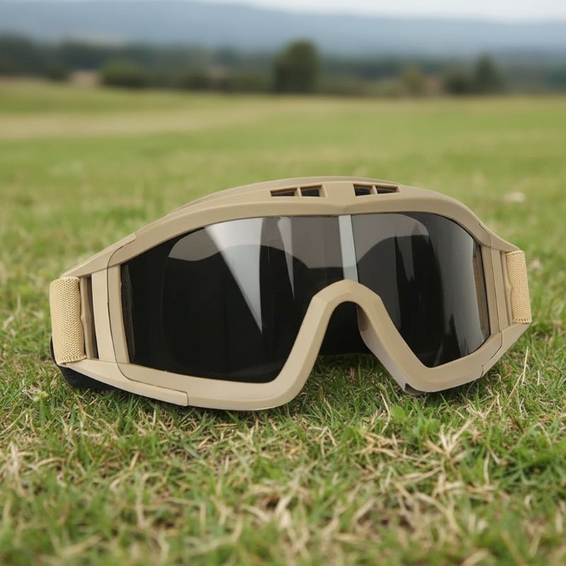 GuardSight Taktische Schutzbrille mit drei austauschbaren Gläsern für den Außenbereich