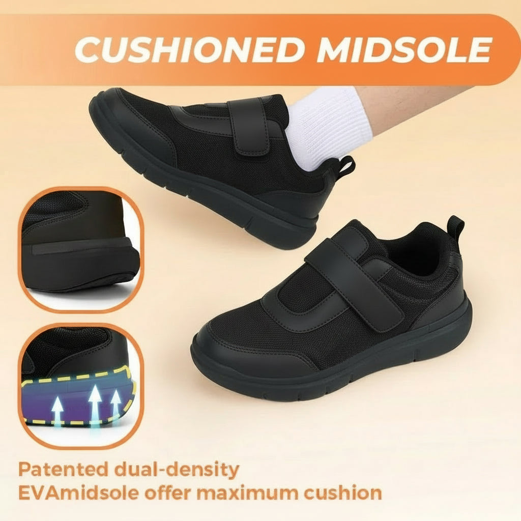 WIDEMED Men's Extra Wide Footwear For Sensitive Feet Comfort Fit