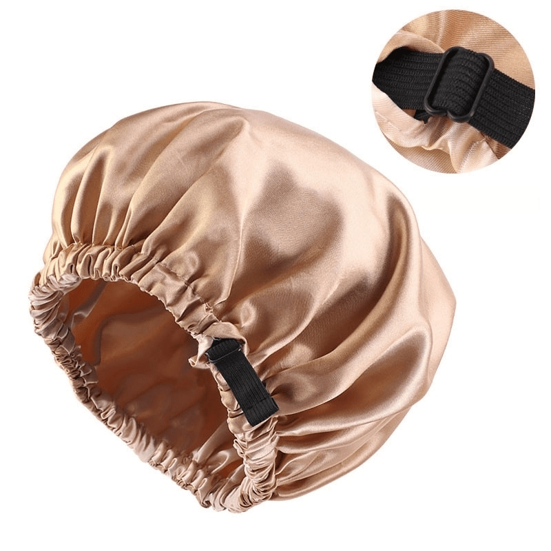 SilkGlow Satin-Haube für Übernachtlichen Haarschutz