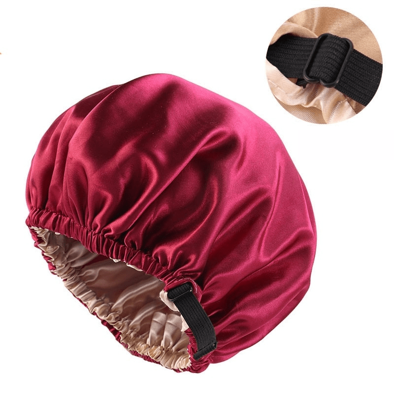 SilkGlow Satin-Haube für Übernachtlichen Haarschutz