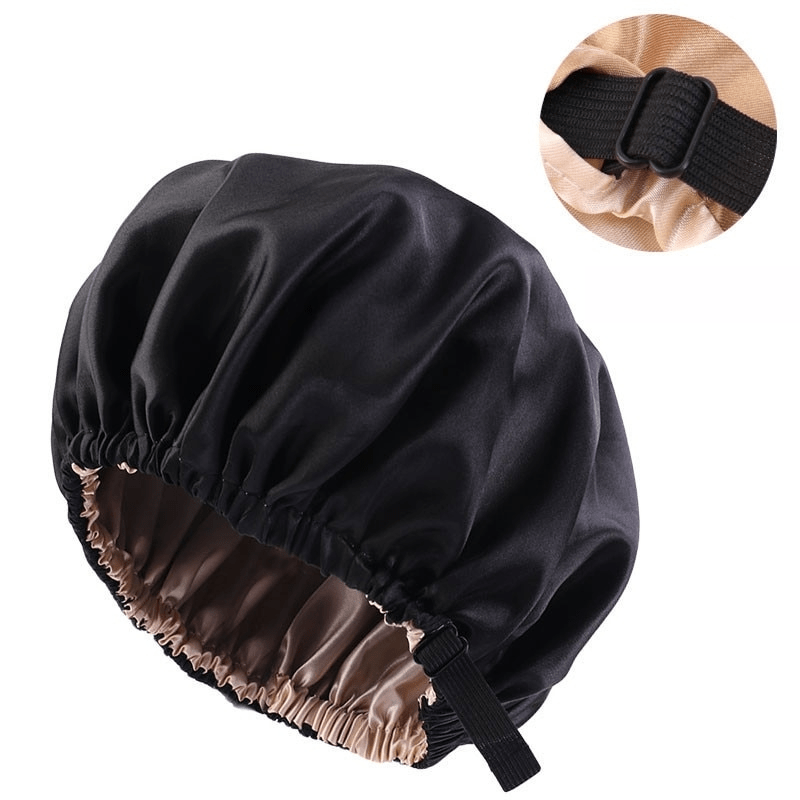 SilkGlow Satin-Haube für Übernachtlichen Haarschutz