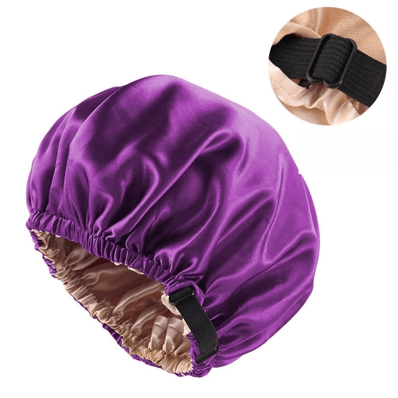SilkGlow Satin-Haube für Übernachtlichen Haarschutz