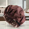 SilkGlow Satin-Haube für Übernachtlichen Haarschutz