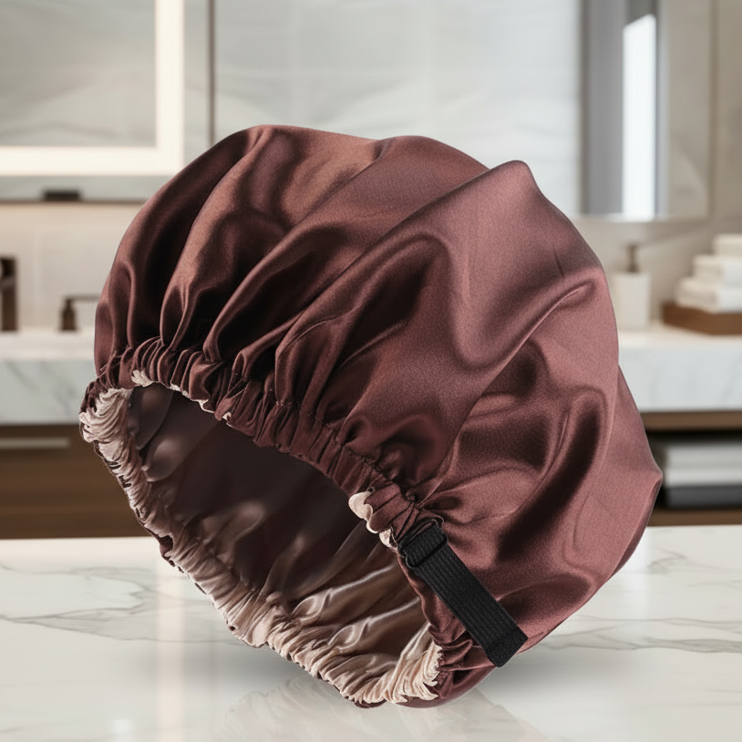 SilkGlow Satin-Haube für Übernachtlichen Haarschutz