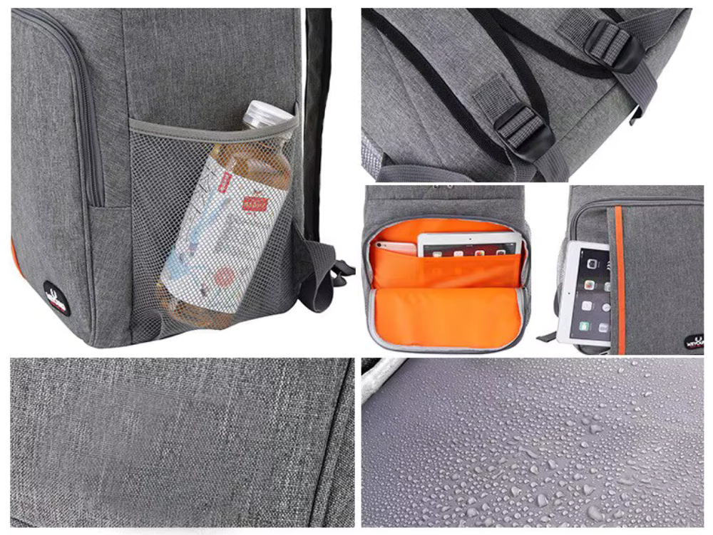Insulated Cooler Backpack 18L/30L Waterproof Oxford Nylon For Picnic, Camping And Beach