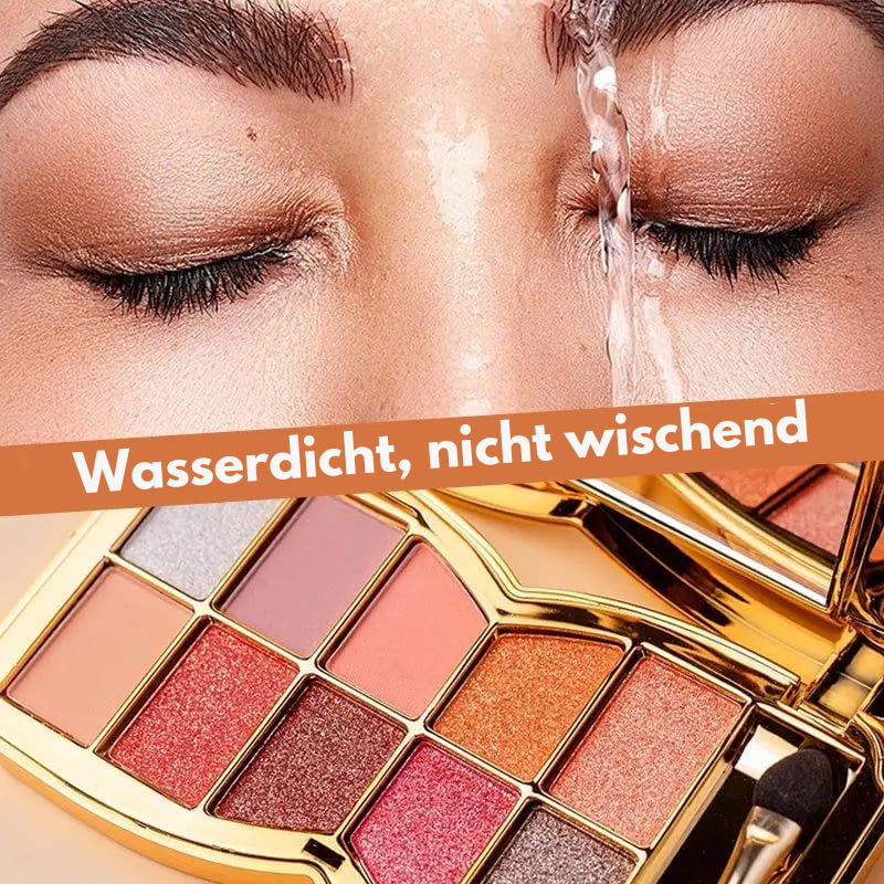 Palette de fards à paupières pailletés 10 couleurs – Poudre maquillage à effet brillant haute brillance pour un maquillage des yeux glamour – Pigmentation intense