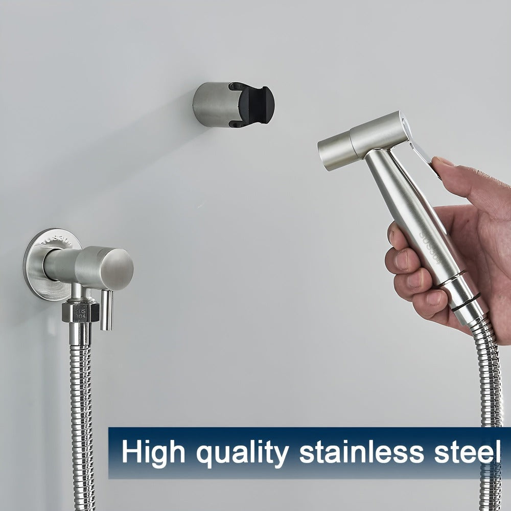 304 Stainless Steel Wall Mounted Bidet Sprayer Set For Toilet Hygiene